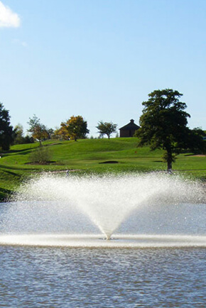Otterbine's Industrial Aerating Fountains in golf courses
