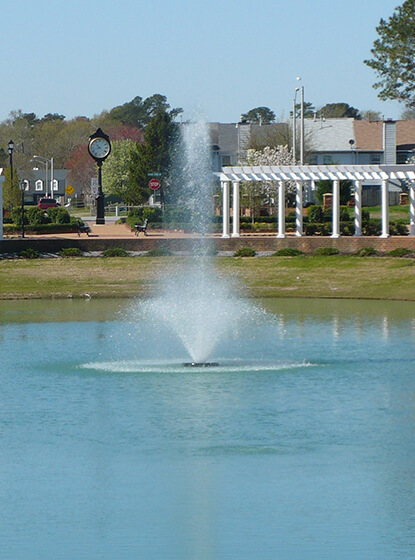 One of Otterbine's Aerating Fountains at Terry Peterson Residential