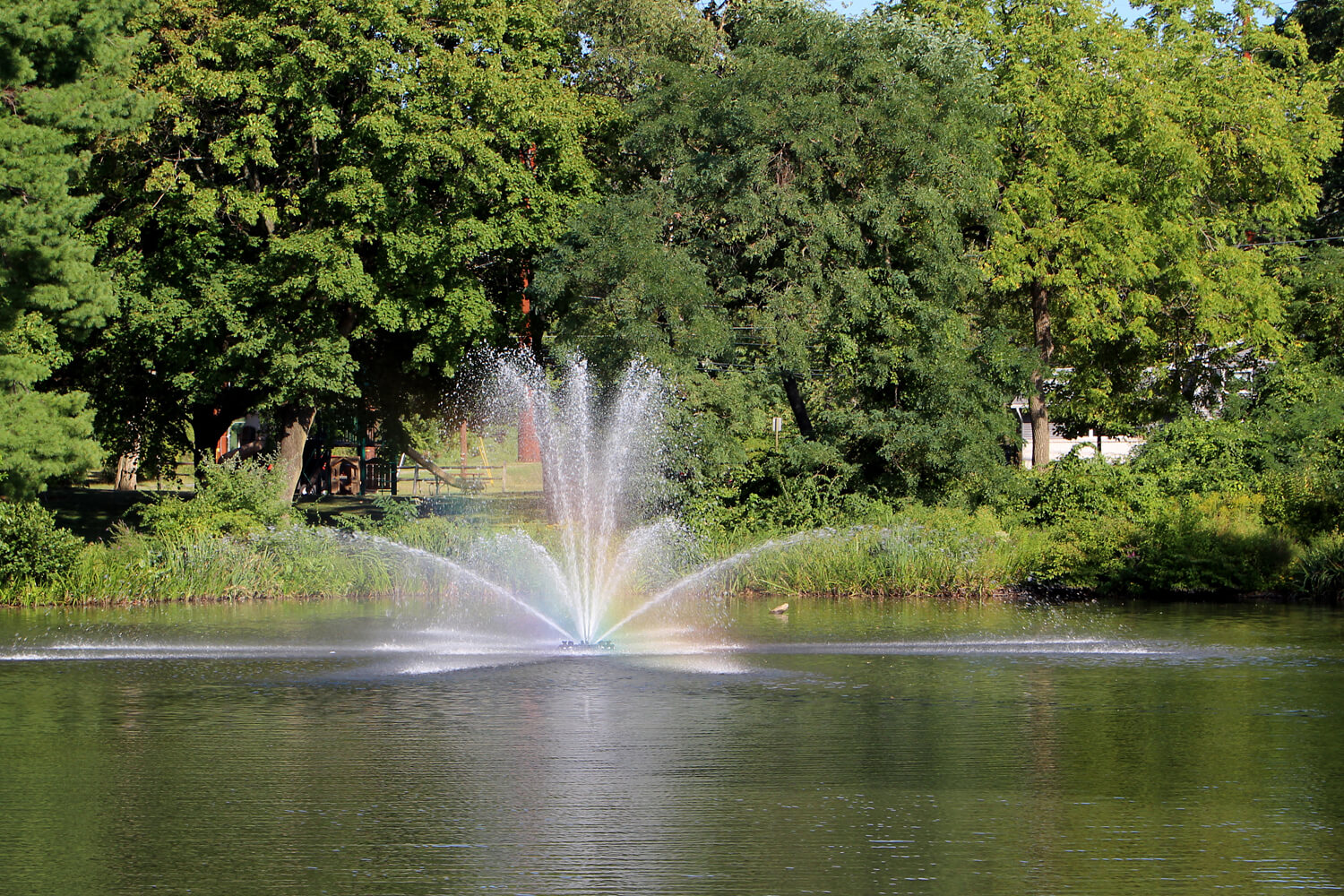 One of Otterbine's Genesis Aerating Fountains at a park