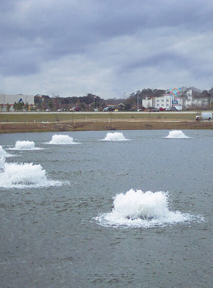 One of Otterbine's Commercial Aerating Fountains