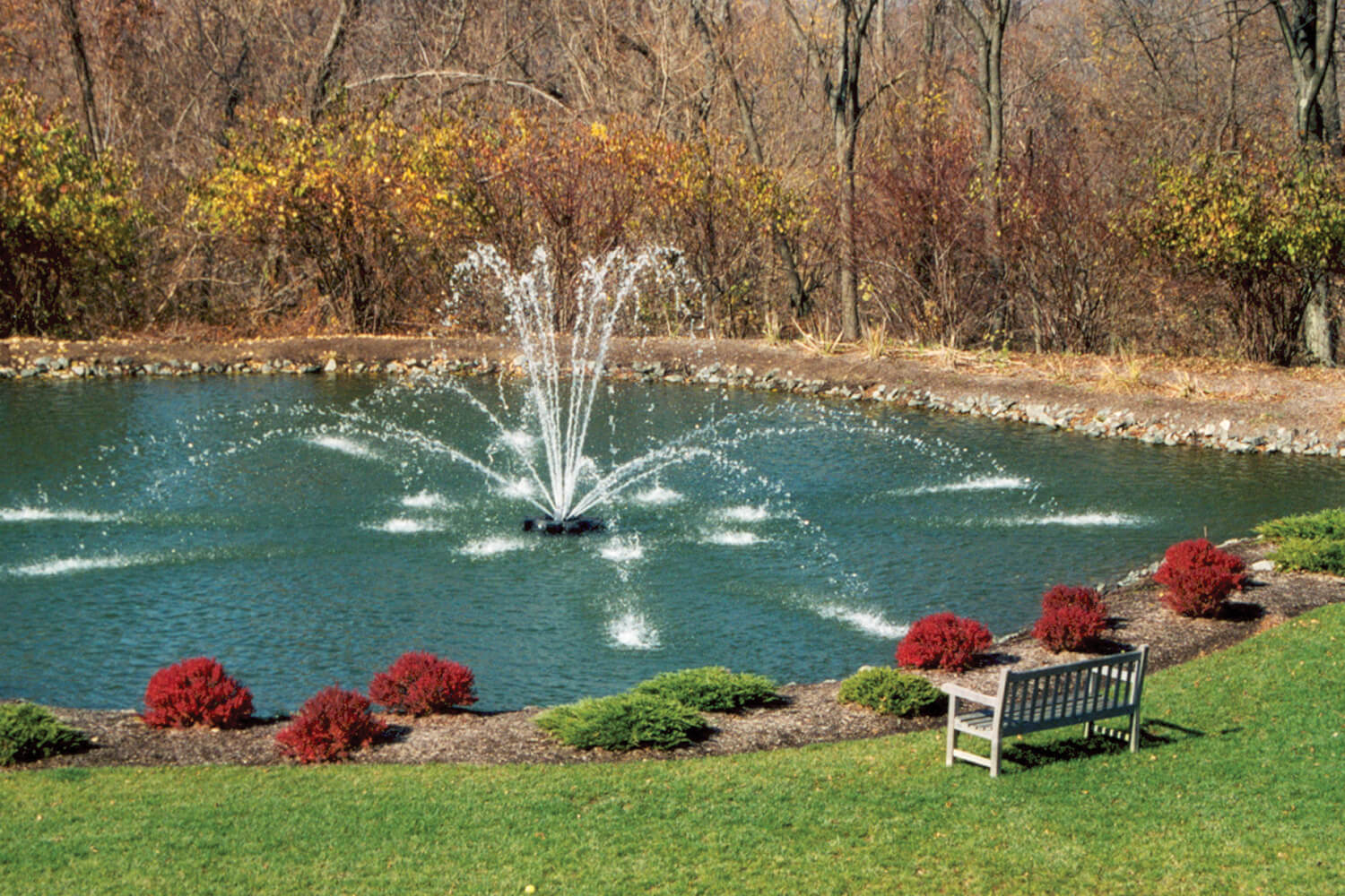 One of Otterbine's Genesis Sixteen Stream Aerating Fountains