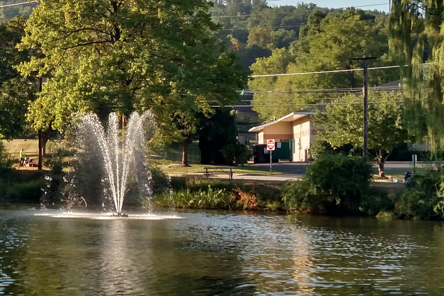 An Otterbine Omega Aerating Fountain