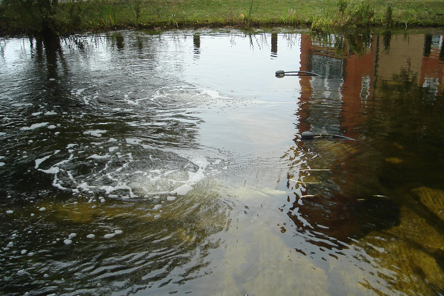 One of Otterbine's Industrial Pond Aerators and Circulators