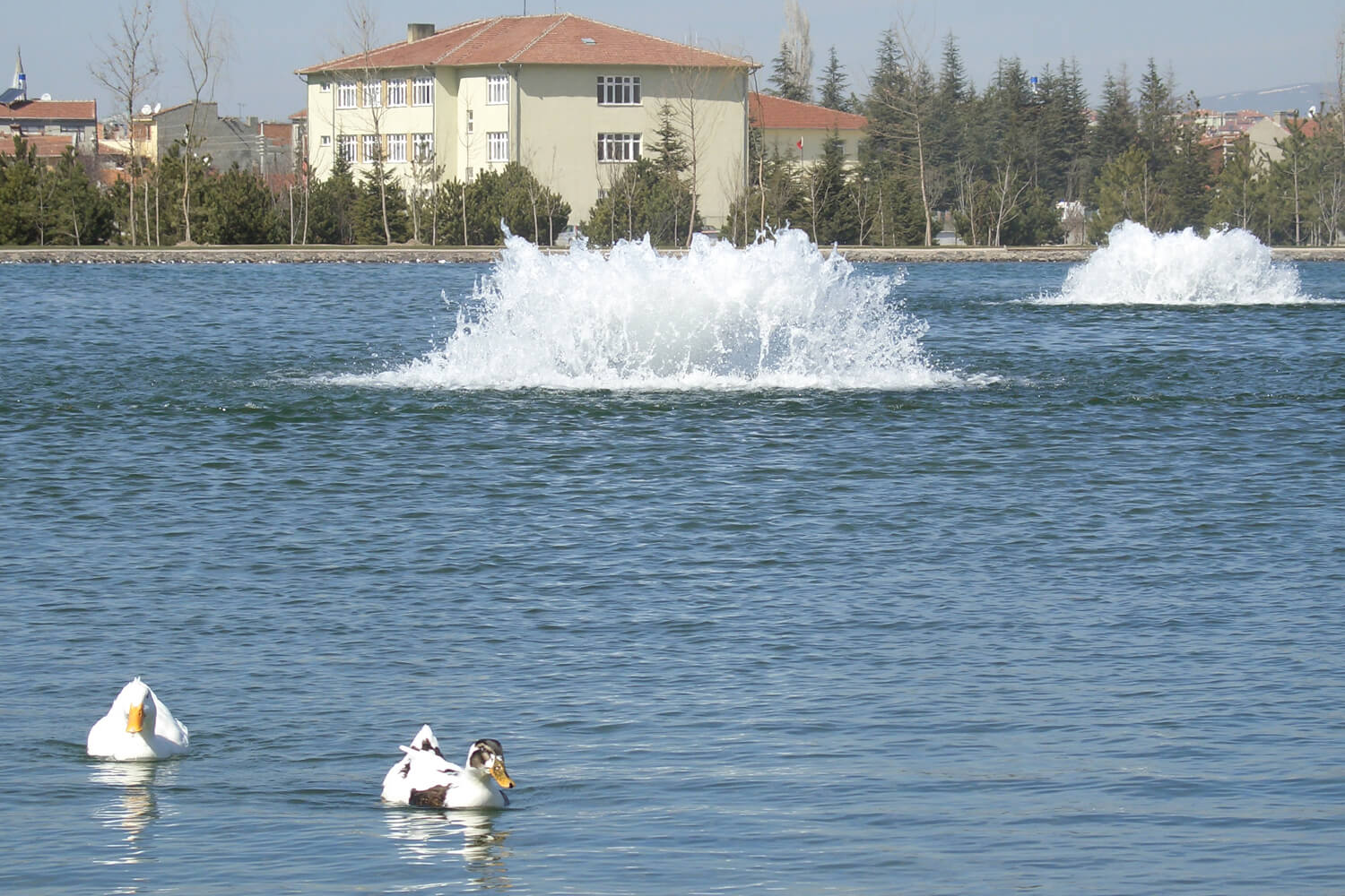 One of Otterbine's Industrial Aerating Fountains