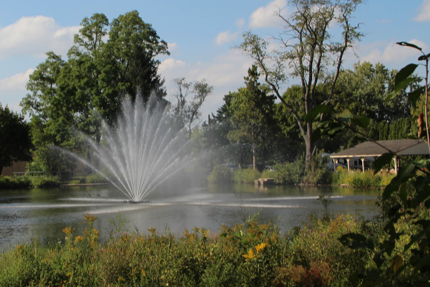 One of Otterbine's Equinox Aerating Fountains