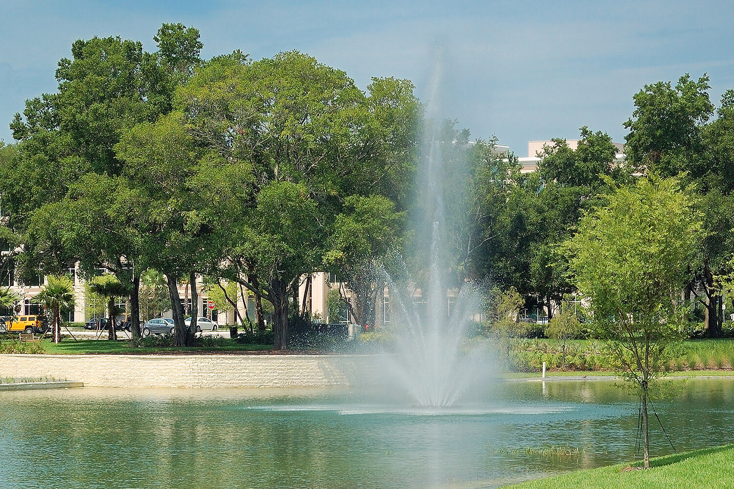 One of Otterbine's Triad Giant Aerating Fountains