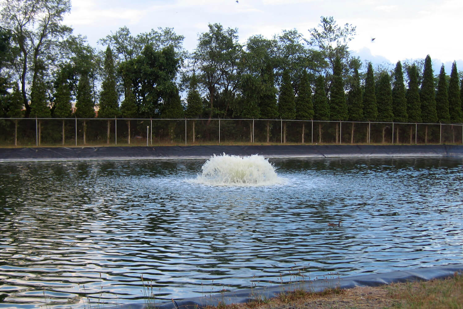 One of Otterbine's Industrial Aerating Fountains